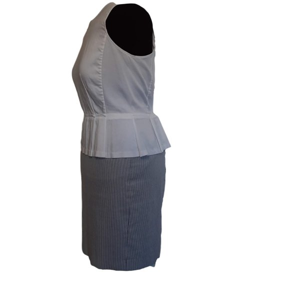 Classic Ann Taylor White Top w/ Peplum - Picture 2 of 10